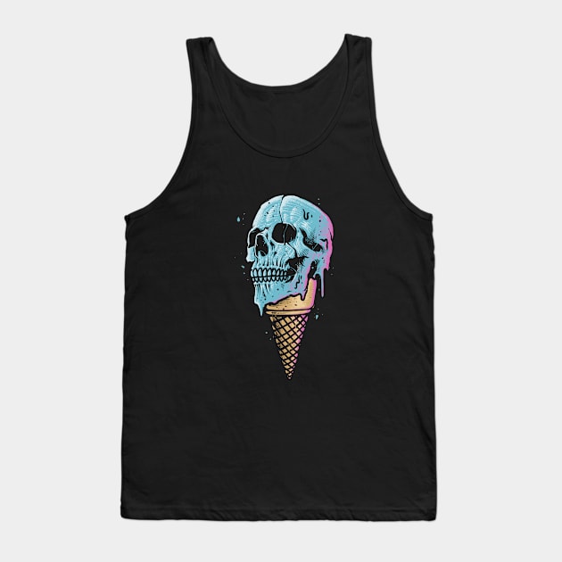 Ice cream skull Tank Top by vhiente